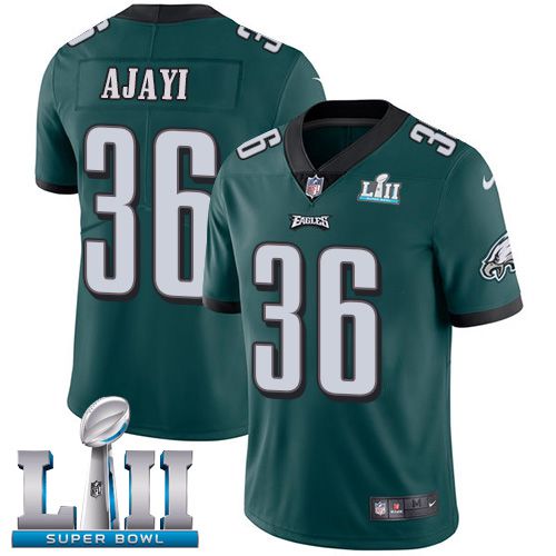 Men Philadelphia Eagles #36 Ajayi Green Limited 2018 Super Bowl NFL Jerseys->->NFL Jersey